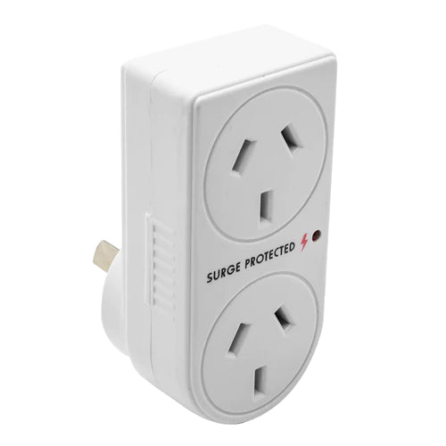 Double surge protected power Adapter/Plug