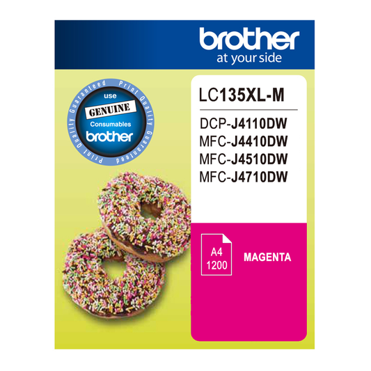 Brother LC135XL (Genuine) Ink - MAGENTA
