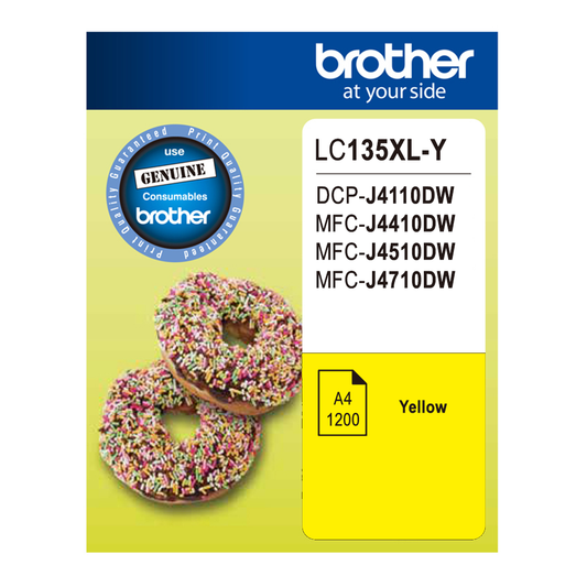 Brother LC135XL (Genuine) Ink - YELLOW
