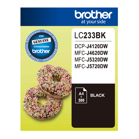 Brother LC233 (genuine) Ink - BLACK