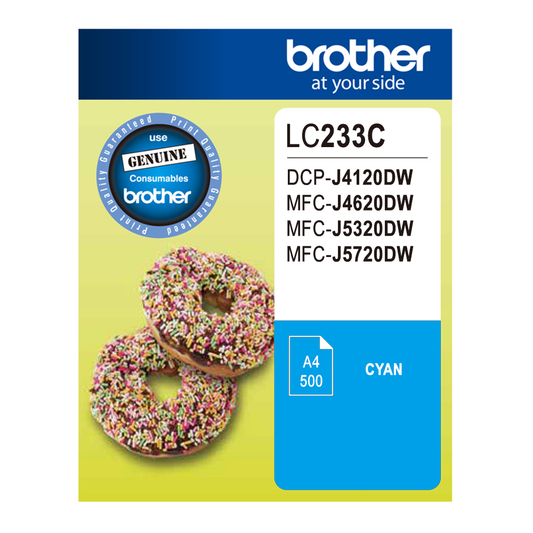 Brother LC233 (genuine) Ink - CYAN