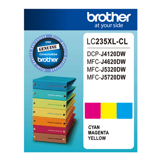 Brother LC235XL (Genuine) Ink - CYAN/MAGENTA/YELLOW