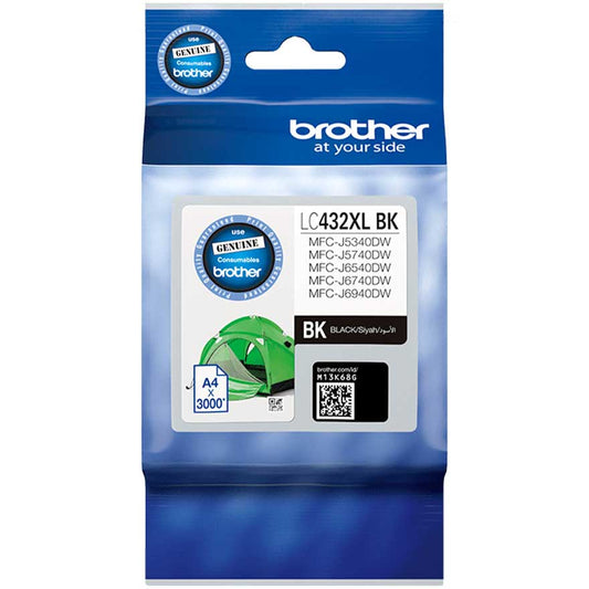 Brother LC432XL (Genuine) Ink - BLACK