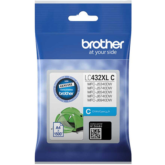 Brother LC432XL (Genuine) Ink - CYAN
