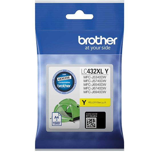 Brother LC432XL (Genuine) Ink - YELLOW
